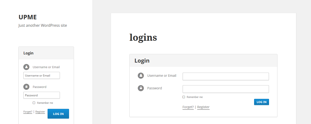 UPME Front end Login