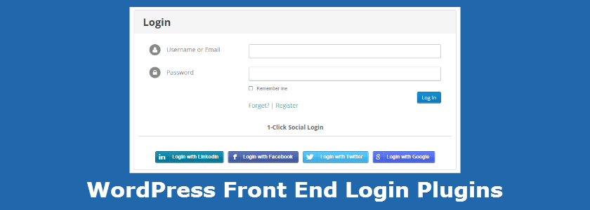 WordPress Front End Login Plugins